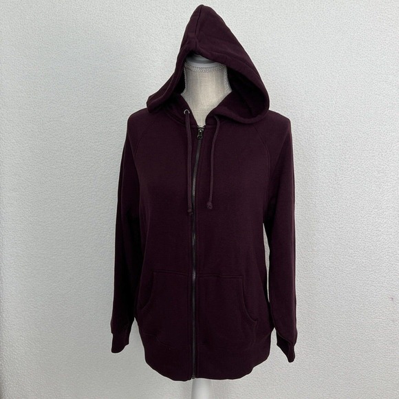 Victoria's Secret Tops - Victoria Secret Zip Up Hoodie Maroon Size Small